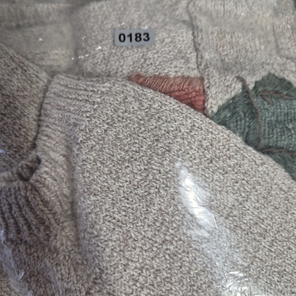​Monterey By Koret Cardigan Women's XL Beige Floral Linen Blend Boho Cottagecore - Picture 12 of 12
